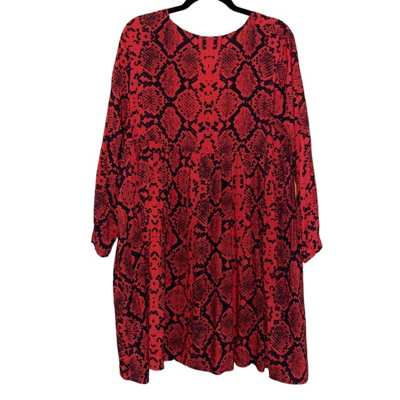 Zara Long Sleeve Snakeskin Dress - Picture 10 of 11